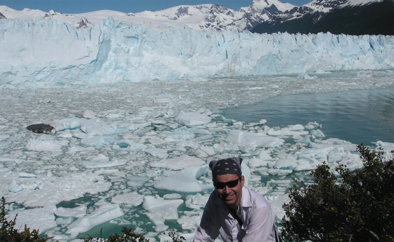 Argentina Perito Moreno glacier and Michael