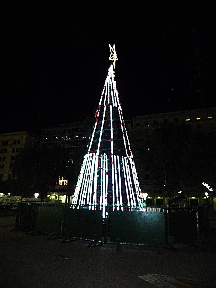 argentina buenos aires christmas tree night
