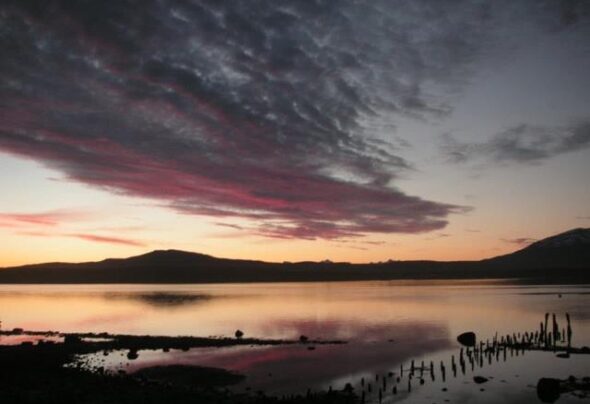 Sunset in Puerto Natales