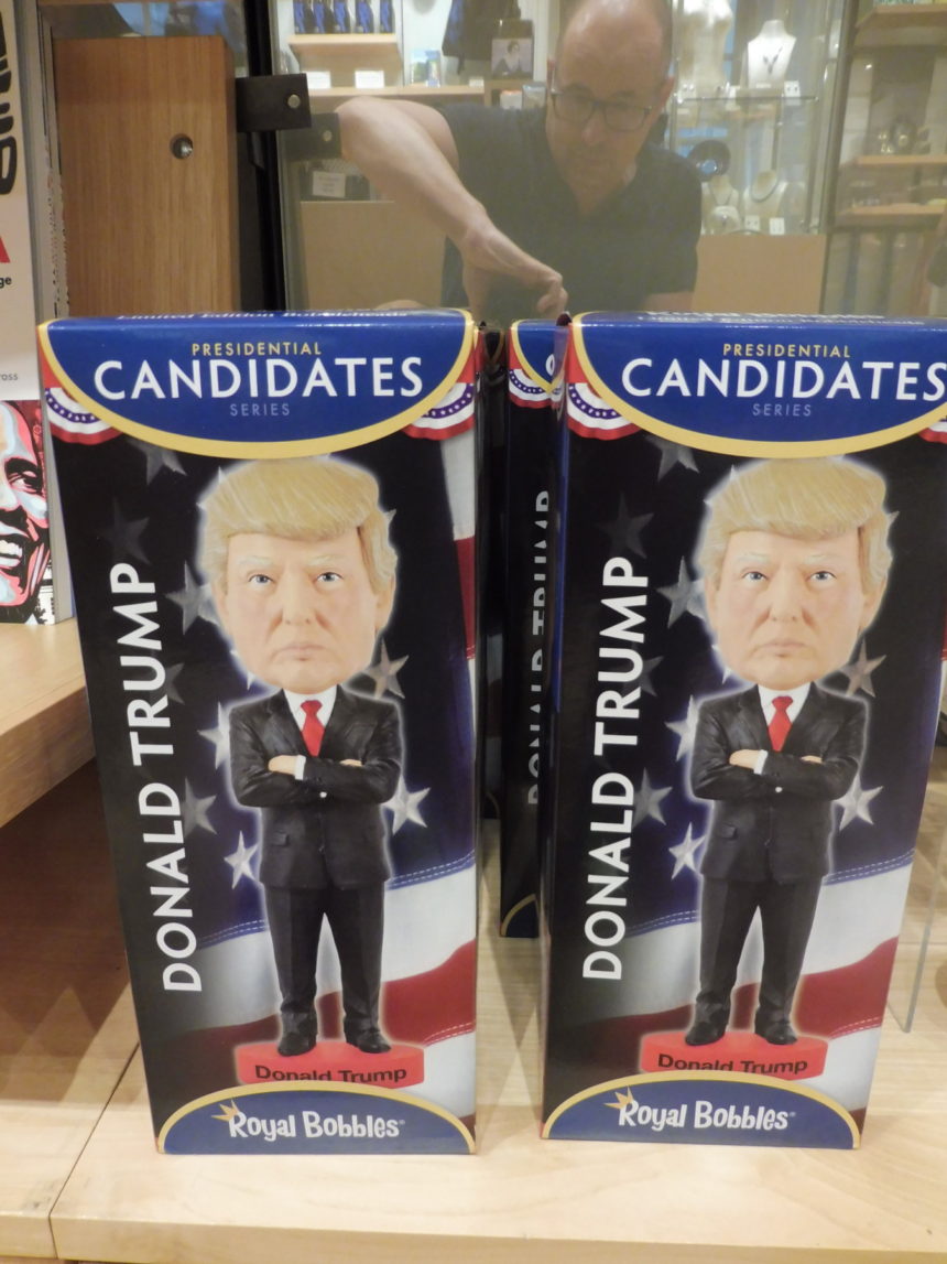 USA DC National Portrait Gallery gift shop - D Trump dolls and me