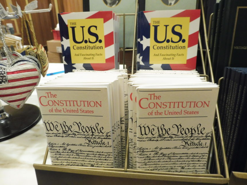 US DC Supreme Court gift shop - US constitution