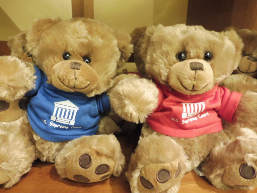 US DC Supreme Court gift shop - teddy bears