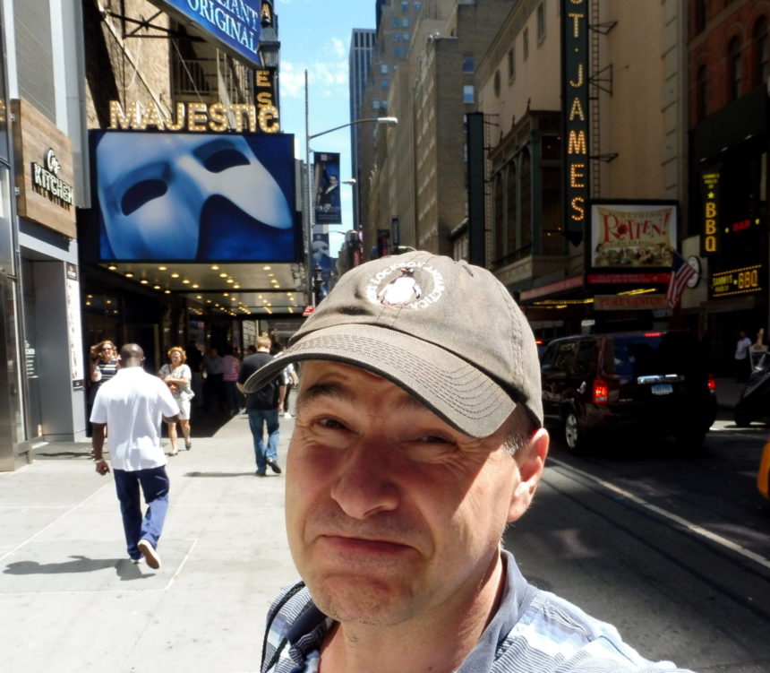USA New York City - me and the Phantom of the Opera and Something Rotten theatres
