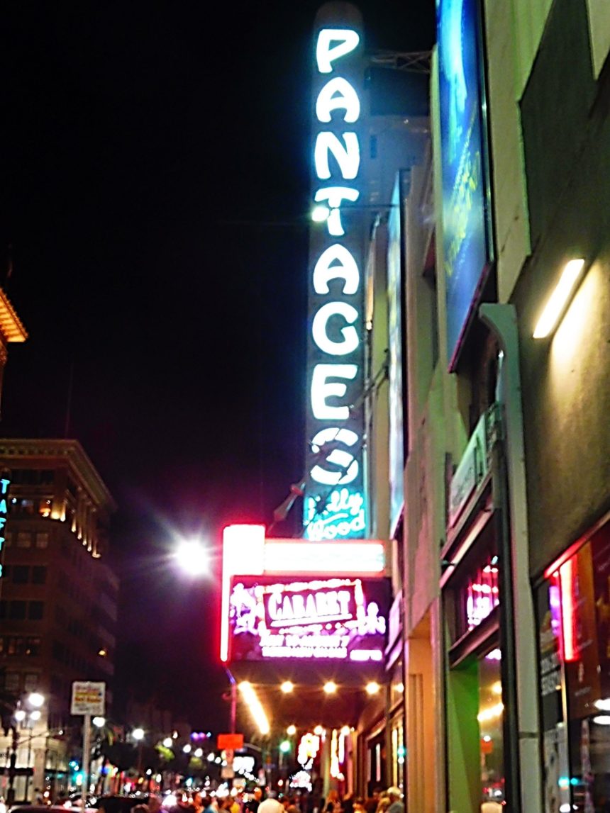 USA LA Cabaret - outside theater night