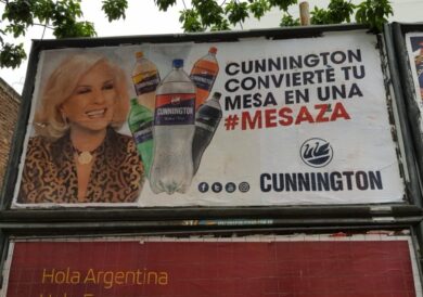 How old is the woman on this Buenos Aires billboard?